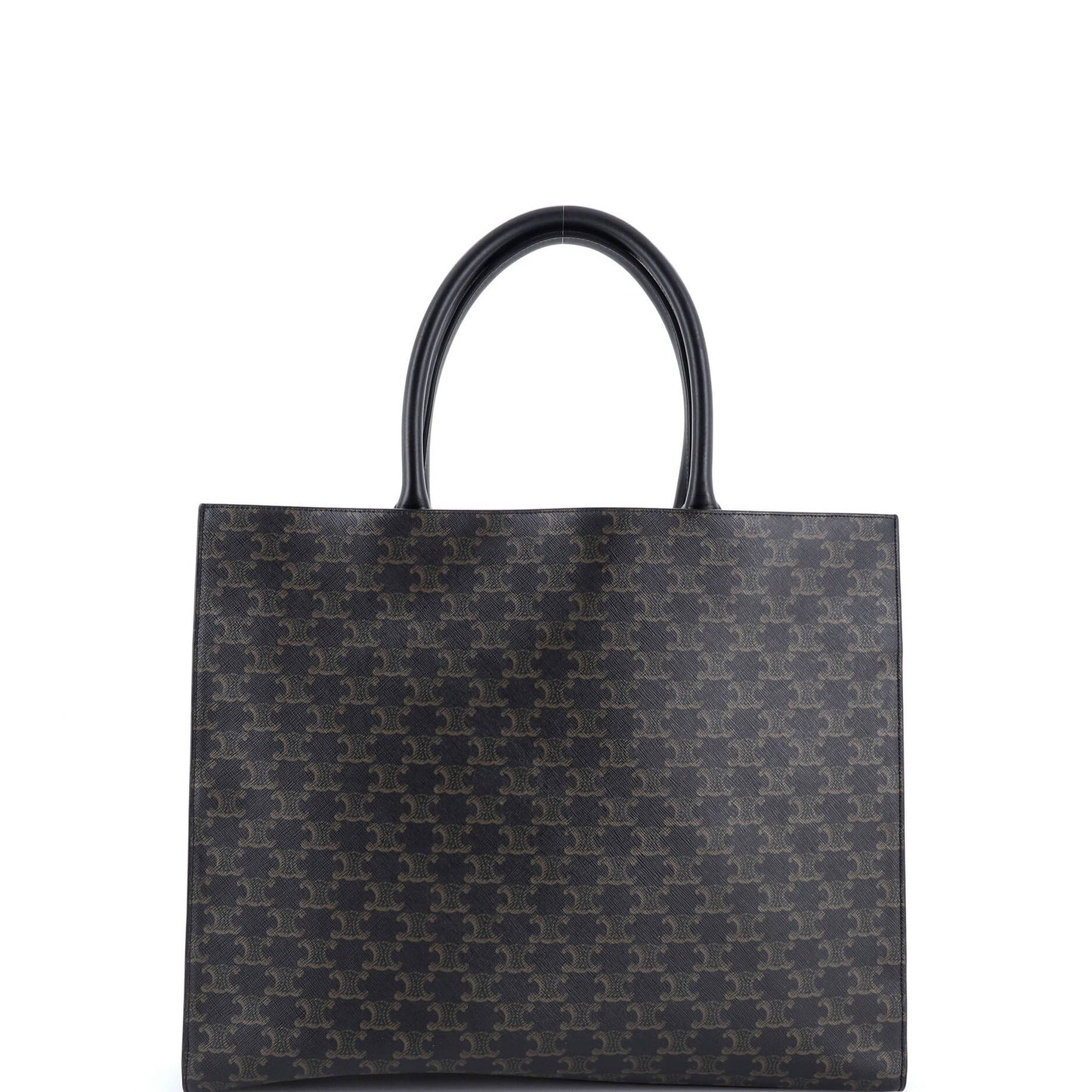 Celine Horizontal Logo Cabas Tote Triomphe Coated Canvas