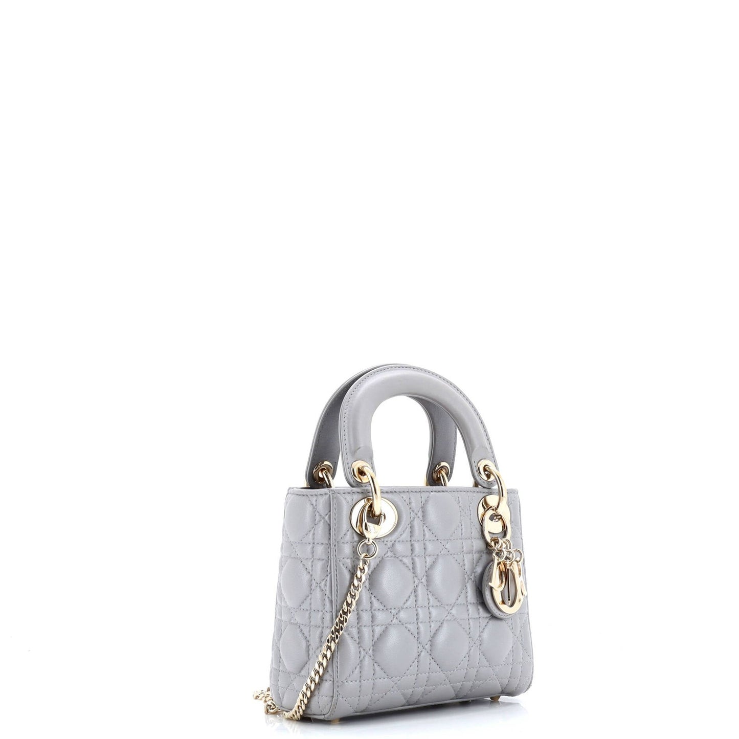 Christian Dior Lady Dior Chain Bag Cannage Quilt Lambskin Mini