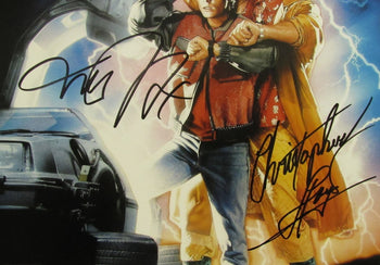 Michael J Fox/Christopher Lloyd Sign/Auto 11X17