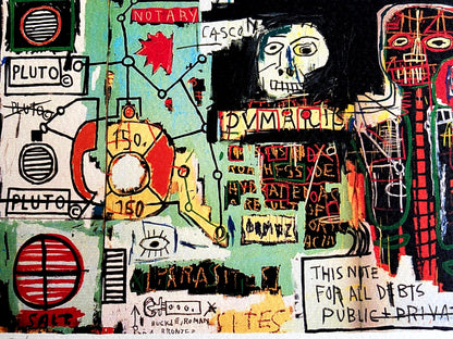 Jean-Michel Basquiat Lithograph Signed Numbered COA by Hand