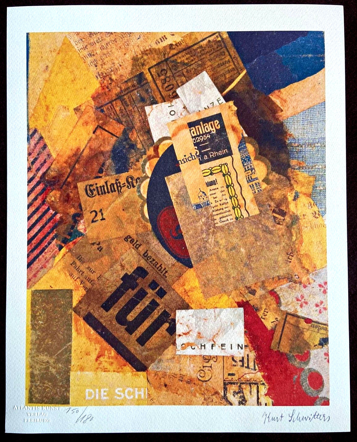 Kurt Schwitters Lithograph 1980 180Ex