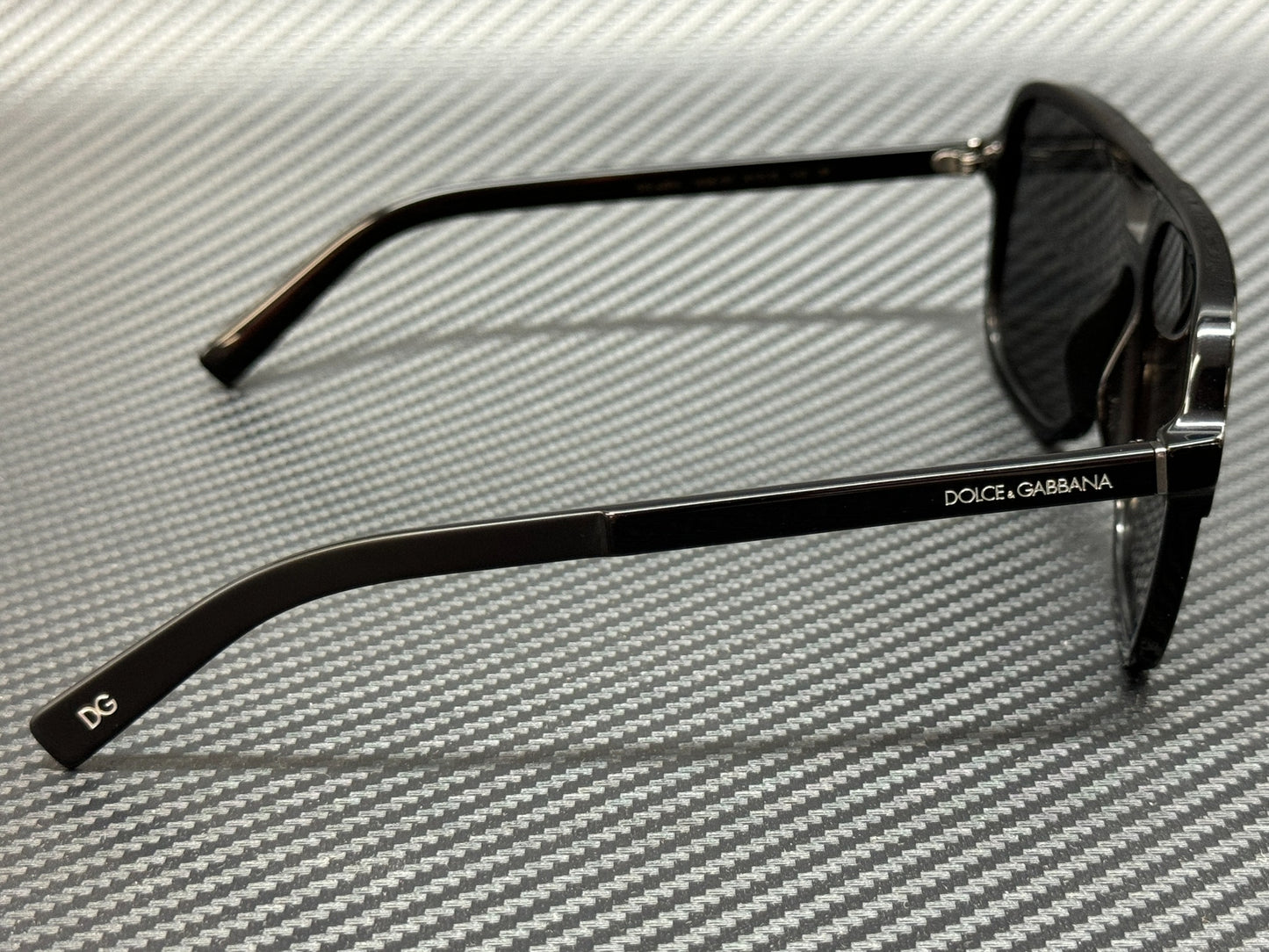 Dolce & Gabbana Dg4354 193481 Black Square Men'S 61 Mm Polarized Sunglasses