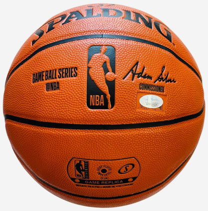 Oscar Robertson Mr. Triple Double Autographed Spalding Basketball (Jsa)