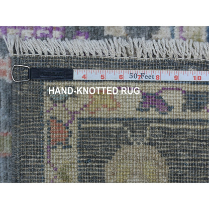 6'4"X8'9" Handmade Angora Oushak Willow Tree Design Soft Velvety Wool Rug