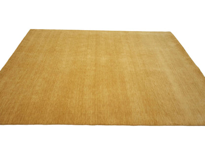 Golden Peach Solid Design Hand-Loomed 8X10 Gabbeh
