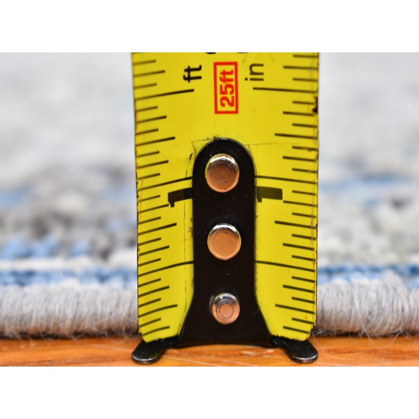 3'X5' Ivory Distressed Oushak Pure Silk With Text Wool Hand Knotted Rug