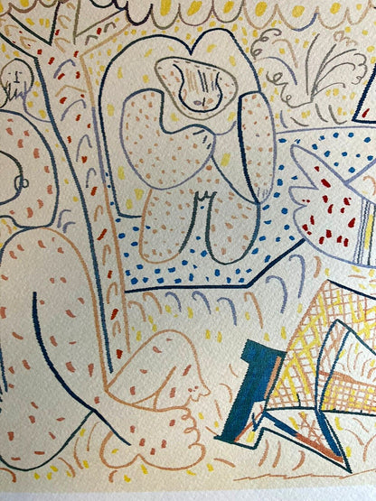 Pablo Picasso (Lithograph Signed Coa) Numbered In Pencil Limited