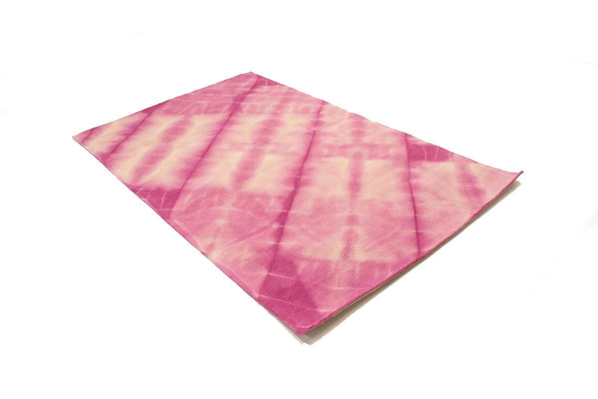 Fuchsia Tie-Dye Design Modern 5X8 Hand-Tufted