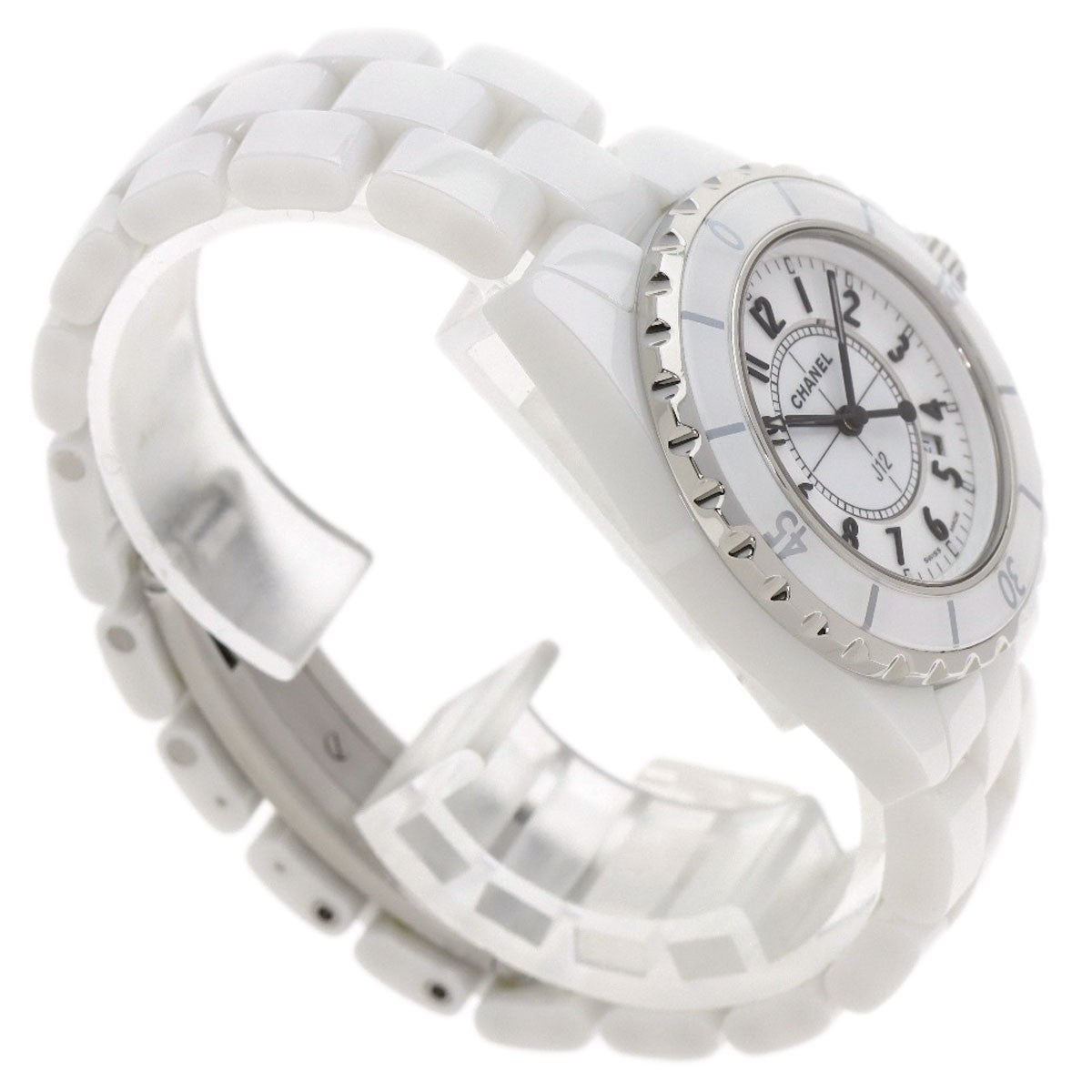 Chanel J12 1.3 "White Ceramic Watches H0968 Ceramic/Ceramic