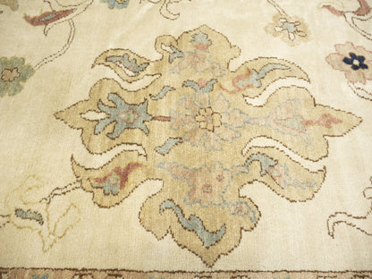Oriental Floral Carpet Rug Turkish Style Oversized 126X17 Handmade