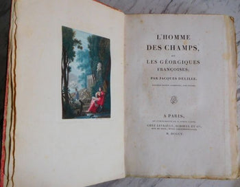 Jacques Delille L'Homme Des Champs 1805 Didot Hand-Colored Plates French Poetry