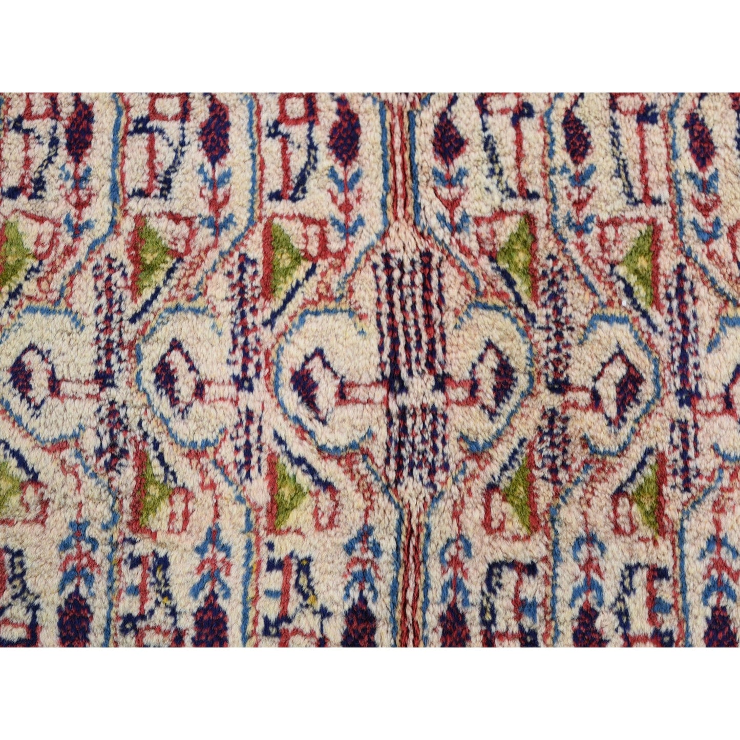 6'7"X10'2" Red New Farsian Saroogh Mir Full Pile Handknotted Oriental Rug