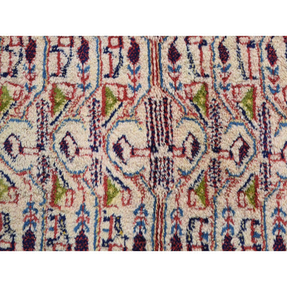 6'7"X10'2" Red New Farsian Saroogh Mir Full Pile Handknotted Oriental Rug