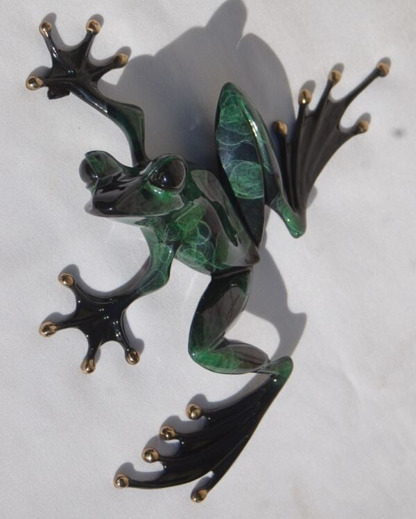 Tim Cotterill (Frogman) 9In Green Frog 303/2000 Signed 1992 Bronze