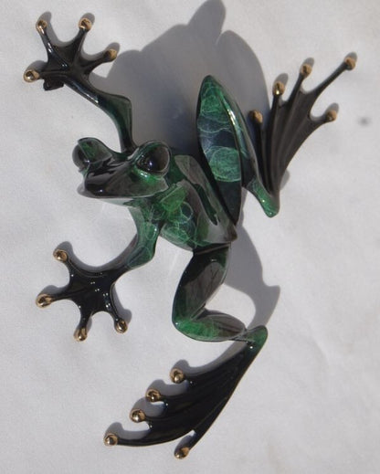 Tim Cotterill (Frogman) 9In Green Frog 303/2000 Signed 1992 Bronze