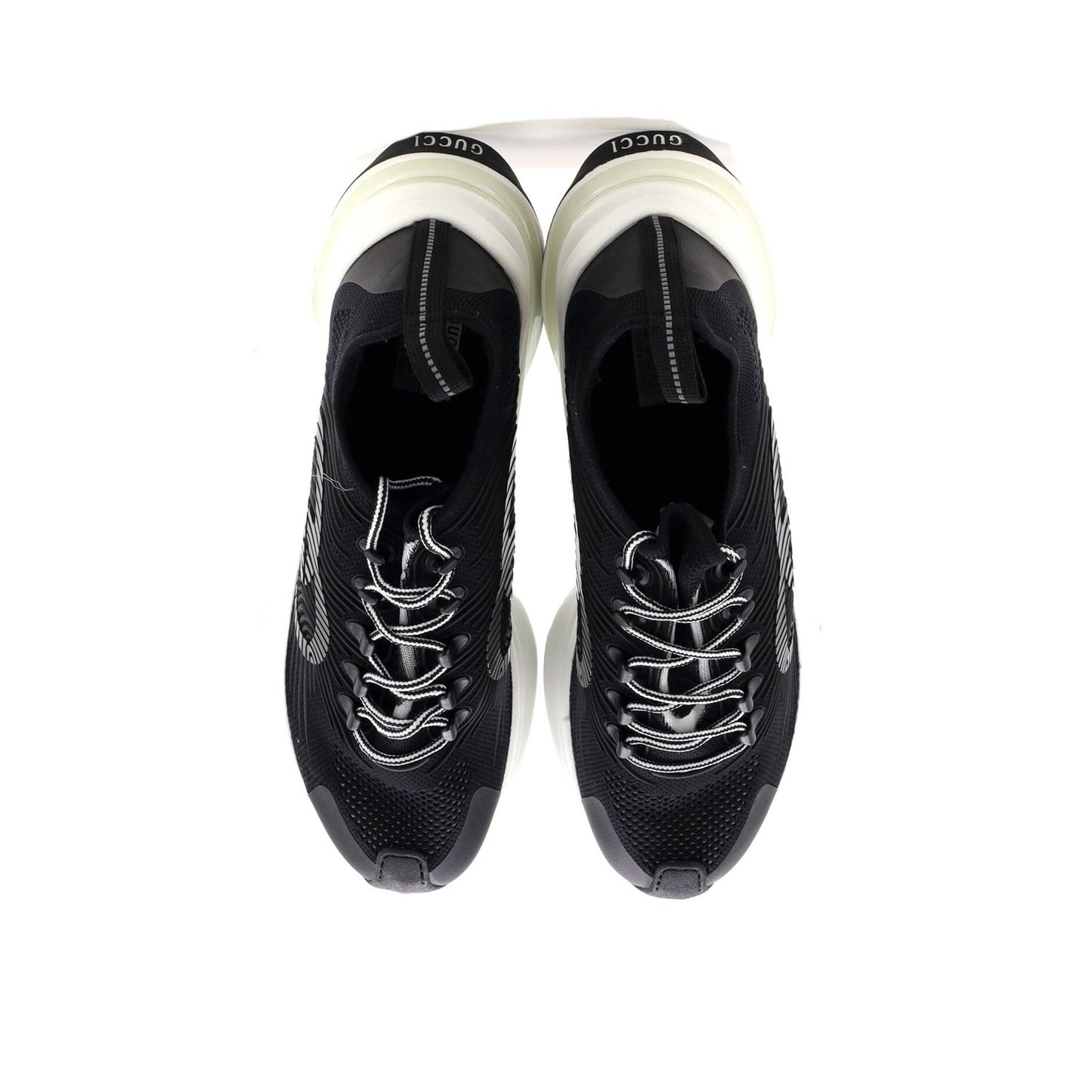 Gucci Men'S Run Sneakers Embroidered Technical Fabric