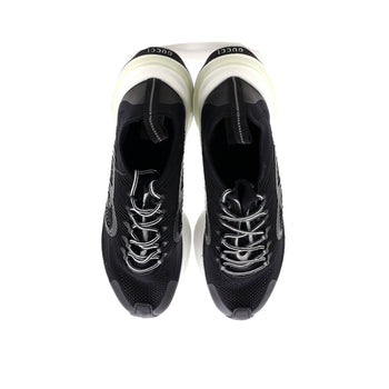 Gucci Men'S Run Sneakers Embroidered Technical Fabric