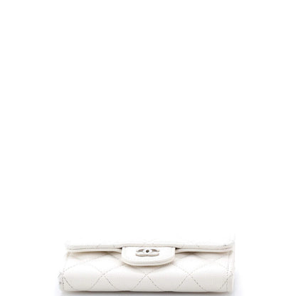 Chanel Classic Flap Card Case Quilted Caviar