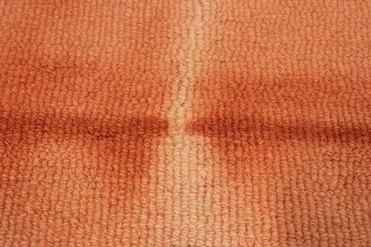 Modern Kids Room Carpet 5x8 ft Coral Red Hand-Tufted Tie-Dye Rug