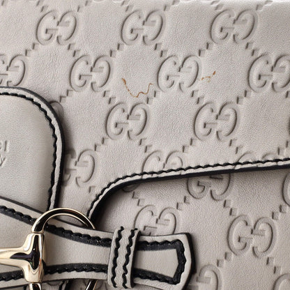 Gucci Emily Chain Flap Bag Guccissima Leather Medium