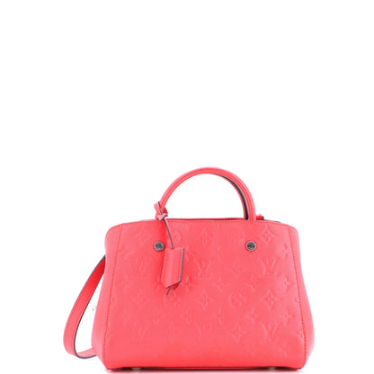 Louis Vuitton Montaigne Handbag Monogram Empreinte Leather Bb