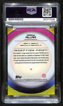Drew Allar Penn State Signed 2022 Bowman U Inception Rc Card #79 Psa/Dna 193568