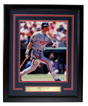 Larry Walker Hof Autographed 11X14 Photo Montreal