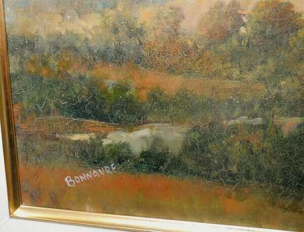 Alain Bonnaure (French) Original Oil Painting On Canvas Signed Framed Landscape