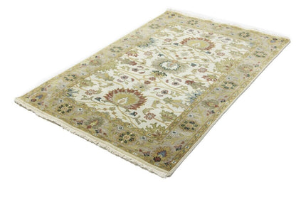 4X6 Ft Hand-Knotted Peshawar Osh Chobi Floral Rug