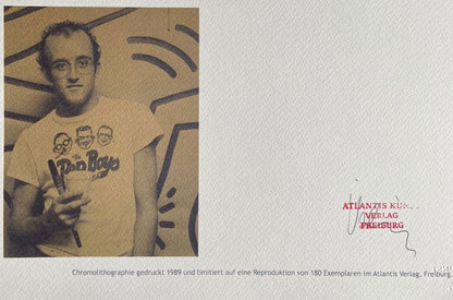 Keith Haring Lithograph From A Painting Coa Signed In Pen Numbered In Pencil!