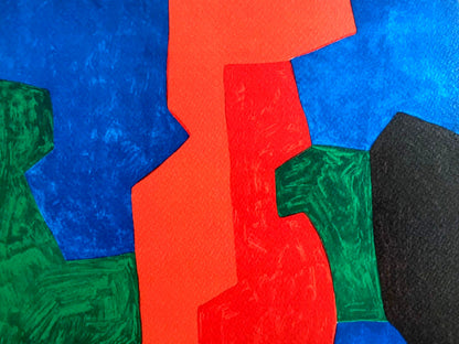 Serge Poliakoff Lithograph Moma Coa Signed Op Numbered In Pencil Rare