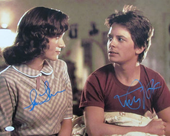 Michael J Fox/Lea Thompson Auto/Signed16X20 Photo