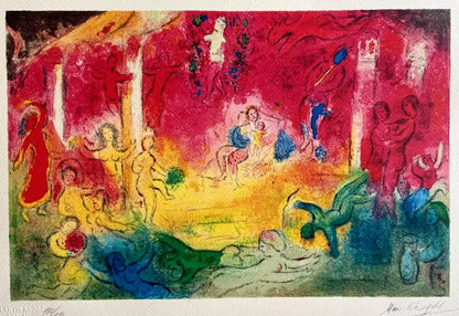 Marc Chagall Lithograph Coa Hand Numbered Signed