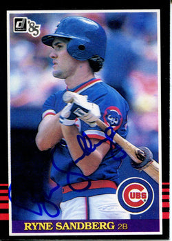 Ryne Sandberg Autographed 1985 Donruss Card