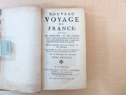 Jean-Aimar Piganiol De La Force Nouveau Voyage De France 1755, Legras, Paris