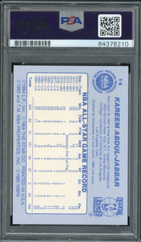 Kareem Abdul-Jabbar Autographed 1984 Star Card (Psa)