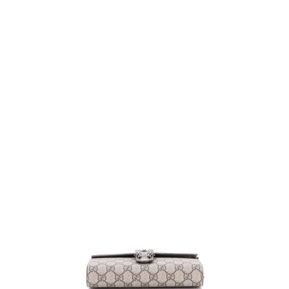 Gucci Dionysus Chain Wallet Gg Coated Canvas Small
