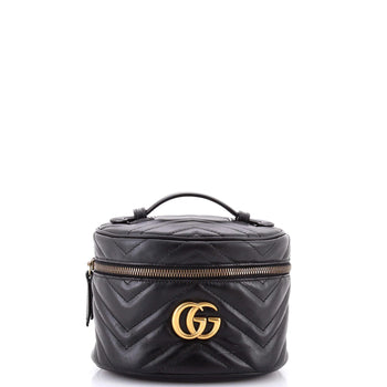 Gucci Gg Marmont Vanity Backpack Matelasse Leather Mini