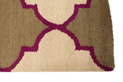 Trellis Design Multicolored 5X8 Modern Rug