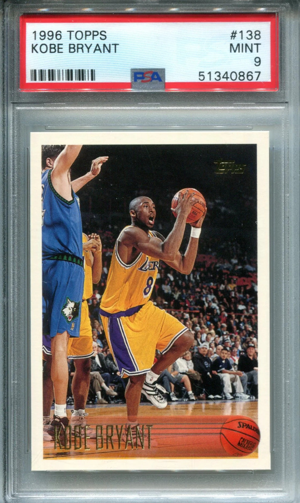 Kobe Bryant 1996-97 Topps Rookie Card (Psa)