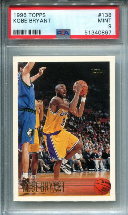 Kobe Bryant 1996-97 Topps Rookie Card (Psa)
