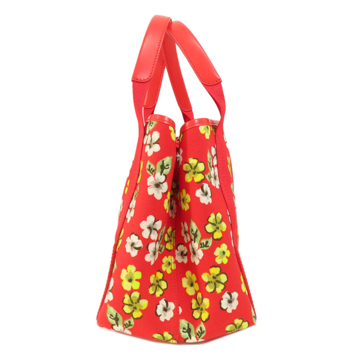Balenciaga  329933 Handbag Navy Cabas Flower