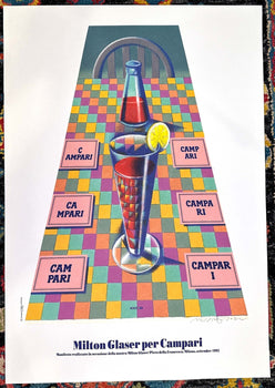 Milton Glaser For Campari 1992 Signed Limited Edition Print #2 Artistic Paper
