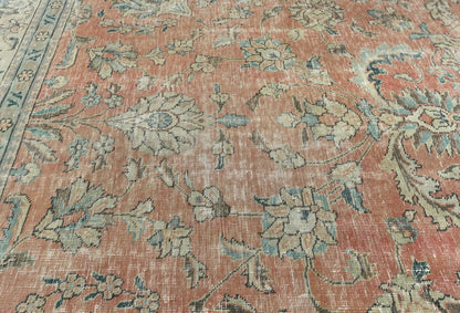 Handmade Semi-Antique Oriental Rug Muted