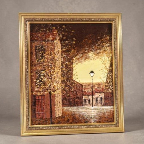 Street scene Paris 1978 Oil painting by Petrovic Montmartre