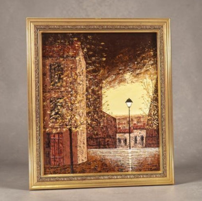 Street scene Paris 1978 Oil painting by Petrovic Montmartre