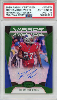 Tre'Daviouos White Autographed 2020 Panini Certified Green Rookie Card #Mstw (Ps