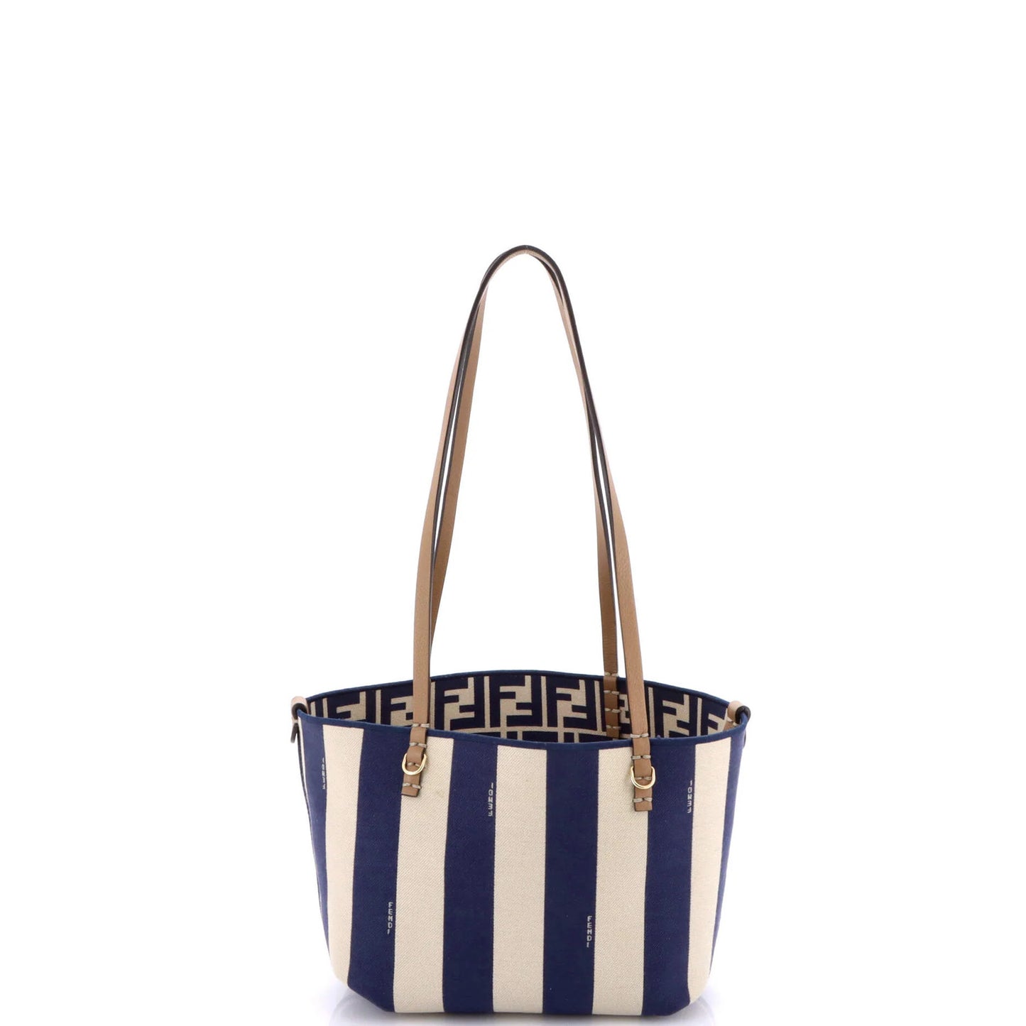 Fendi Reversible Roll Tote Zucca Canvas Medium