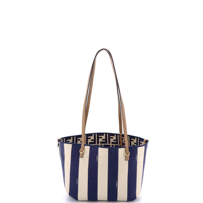 Fendi Reversible Roll Tote Zucca Canvas Medium