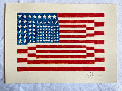 Jasper Johns Lithograph Coa Numbered Crayon Signed Op